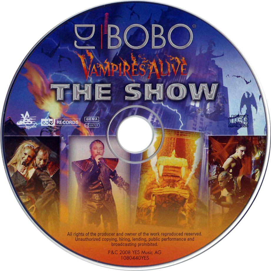 Cartula Dvd de Dj Bobo - Vampires Alive: The Show (Dvd)