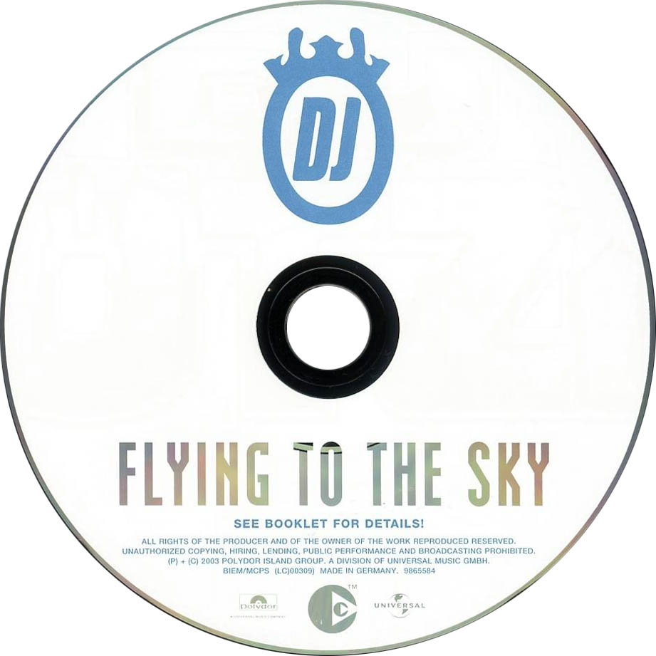 Cartula Cd de Dj tzi - Flying To The Sky