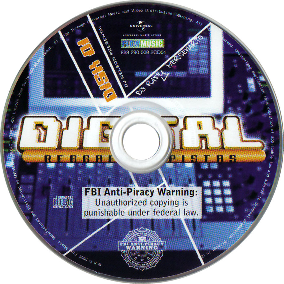 Cartula Cd1 de Dj Rafy Mercenario - Digital Reggaeton Pistas 1