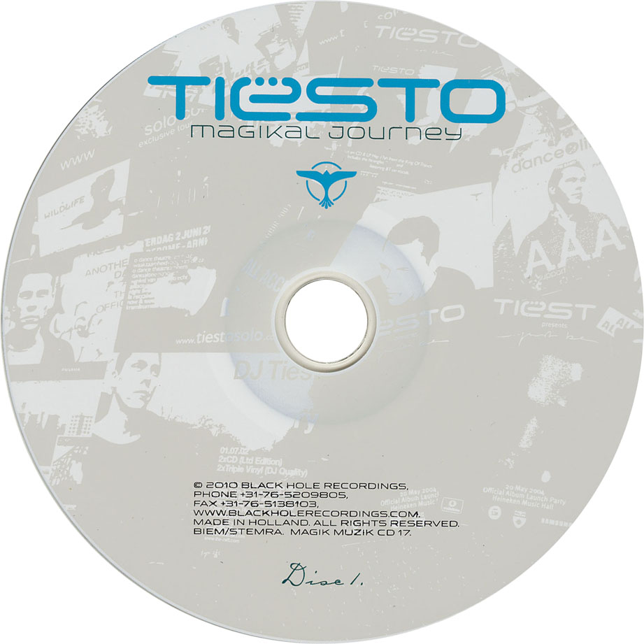 Cartula Cd1 de Dj Tisto - Magikal Journey: The Hits Collection