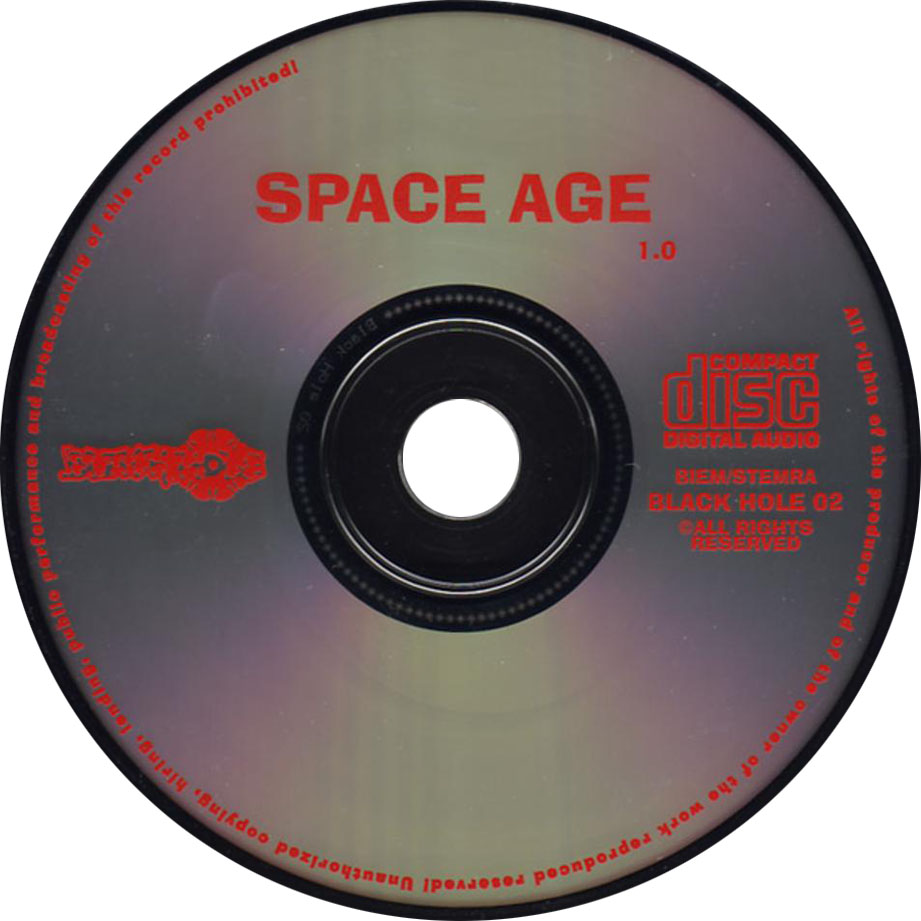 Cartula Cd de Dj Tisto - Space Age 1.0