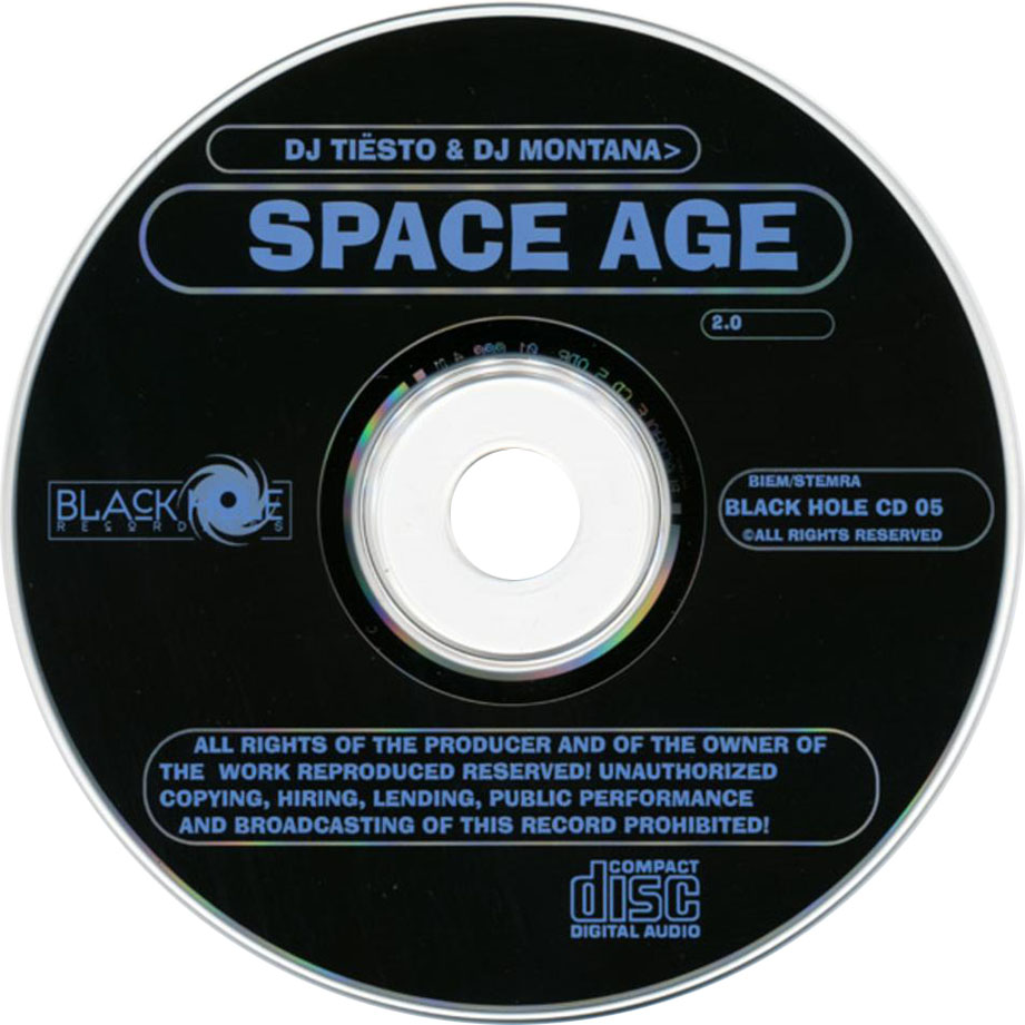 Cartula Cd de Dj Tisto - Space Age 2.0