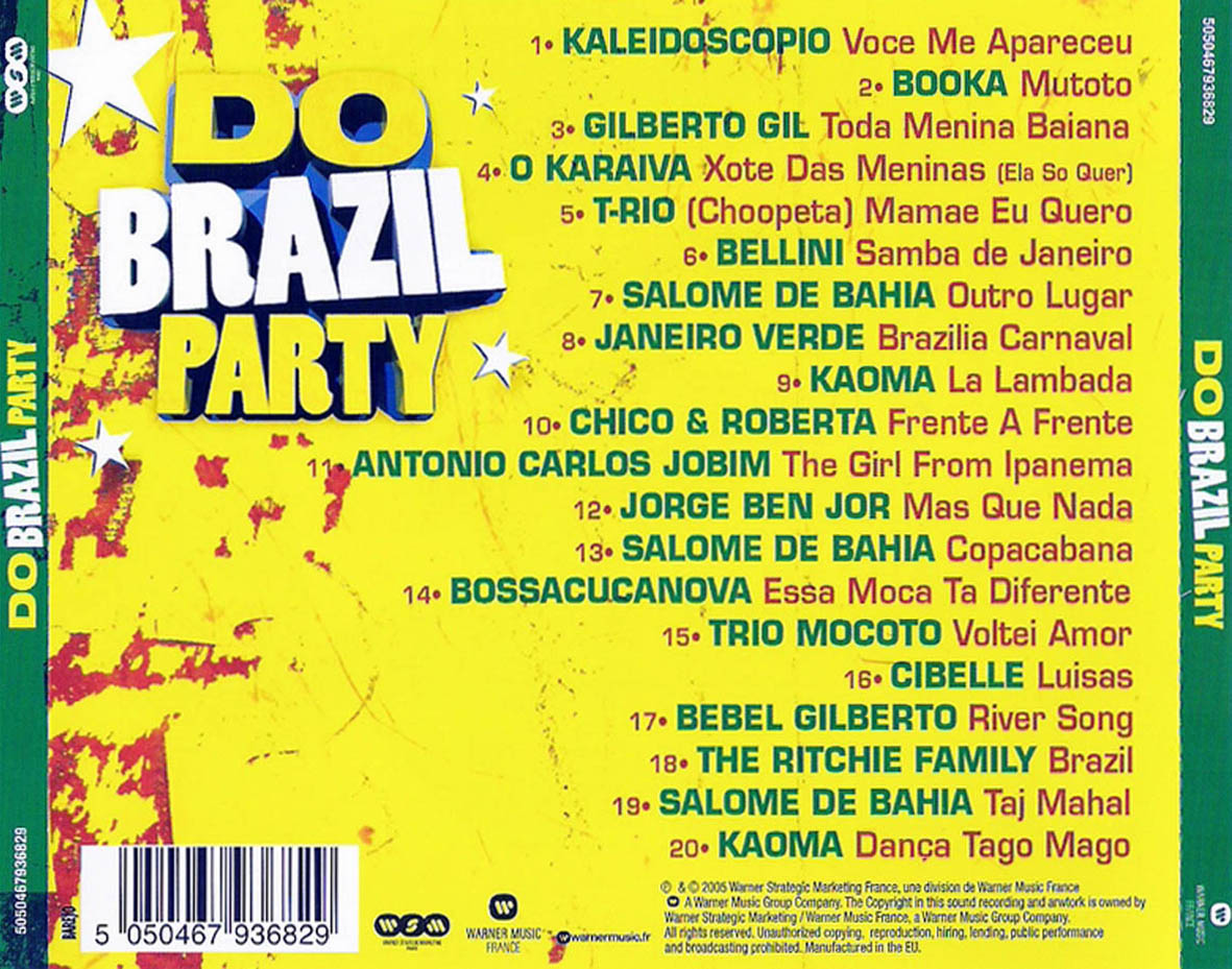 Cartula Trasera de Do Brazil Party