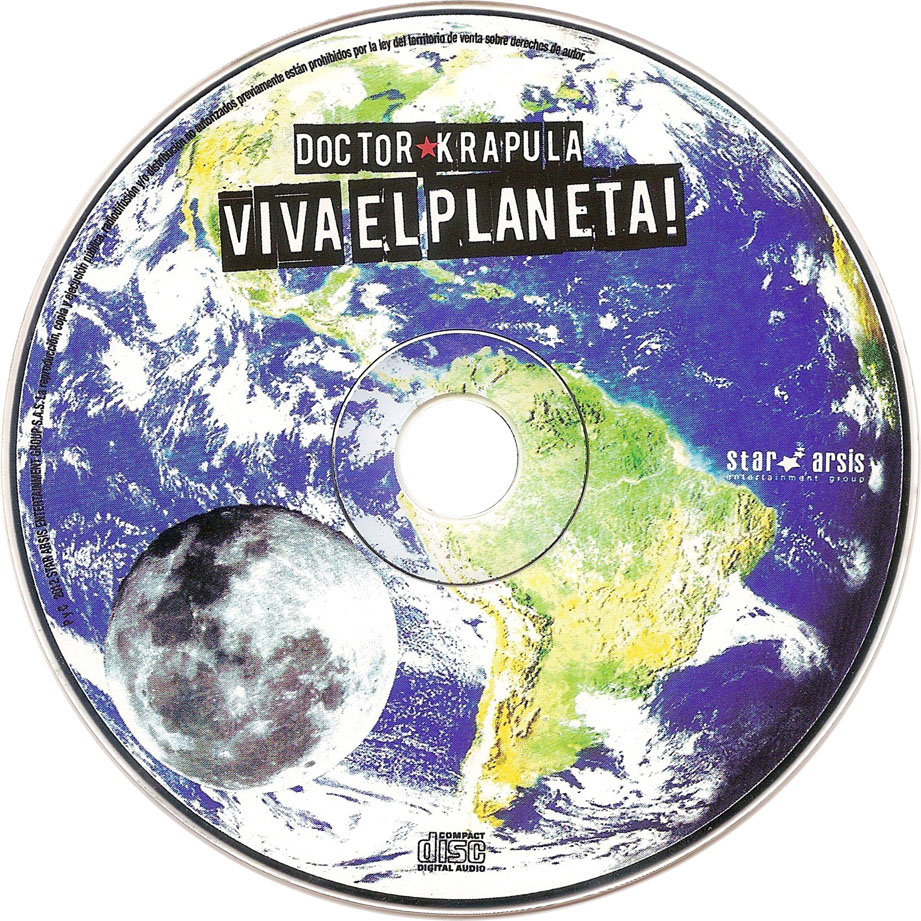 Cartula Cd de Doctor Krapula - Viva El Planeta!