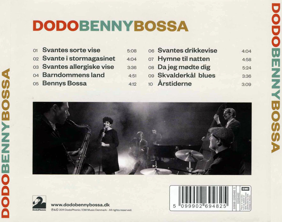 Cartula Trasera de Dodo - Benny Bossa