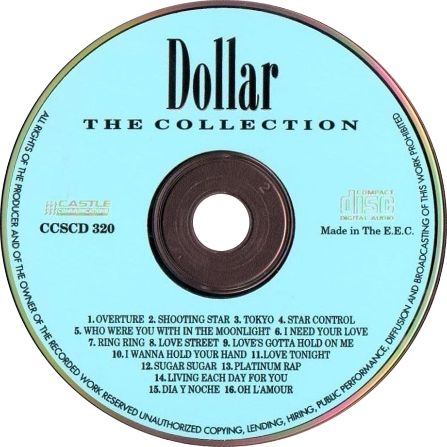 Cartula Cd de Dollar - The Collection