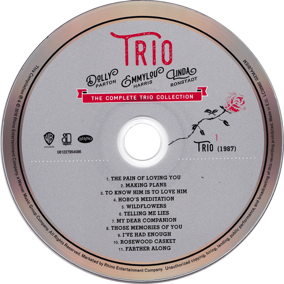 Cartula Cd1 de Dolly Parton, Linda Ronstadt & Emmylou Harris - Trio: The Complete Trio Collection