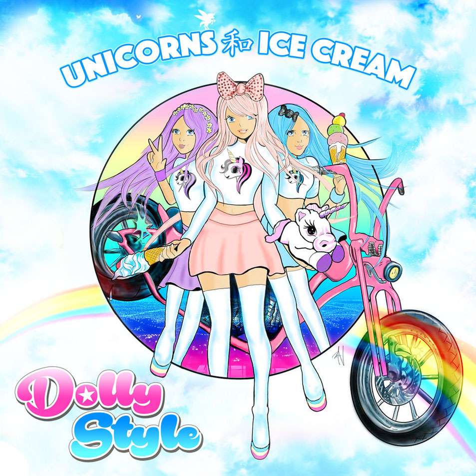 Cartula Frontal de Dolly Style - Unicorns & Ice Cream (Cd Single)