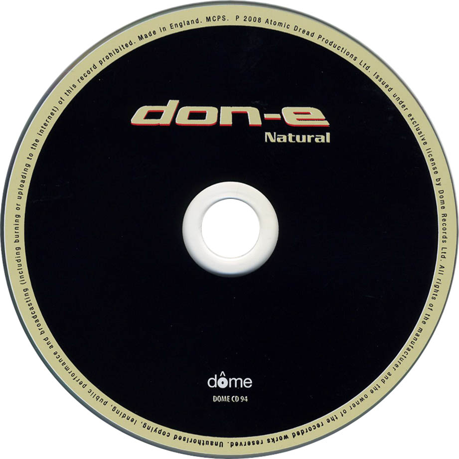 Cartula Cd de Don-E - Natural