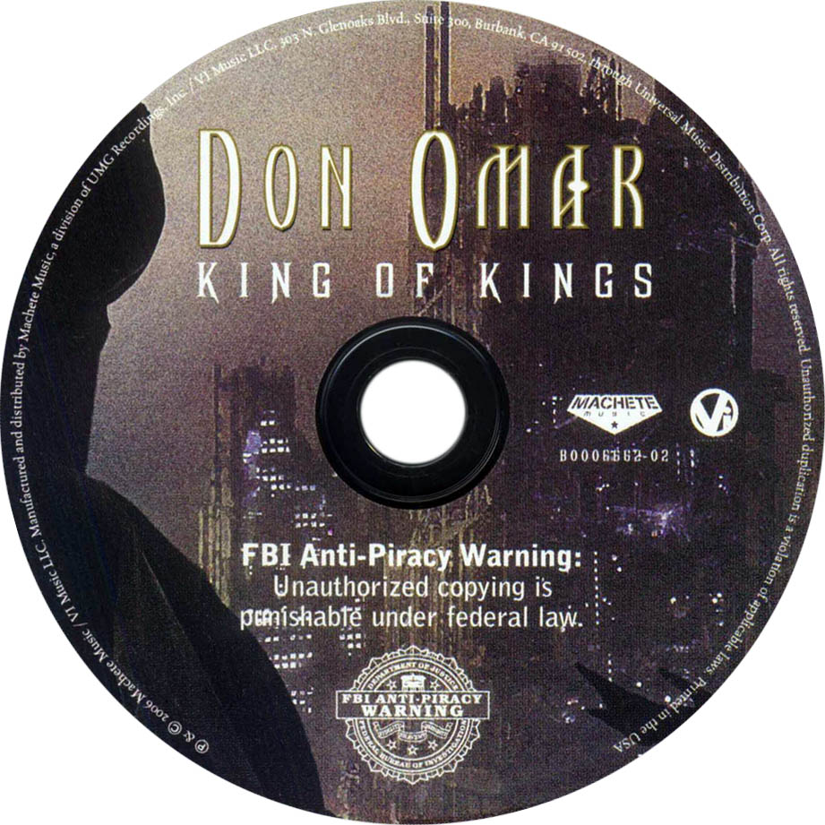 Cartula Cd de Don Omar - King Of Kings