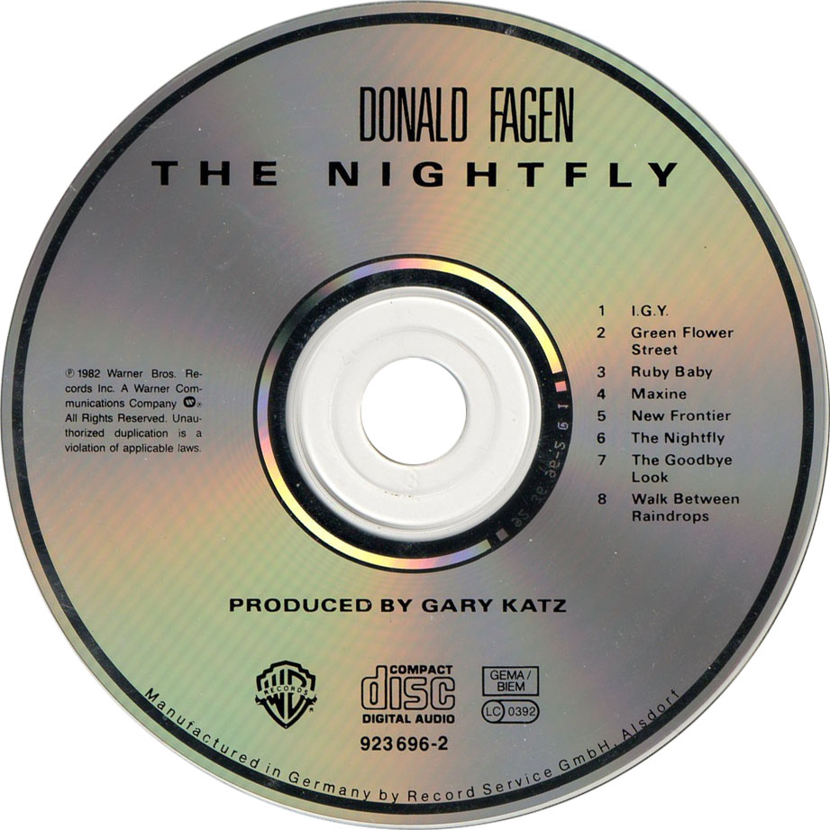 Cartula Cd de Donald Fagen - The Nightfly