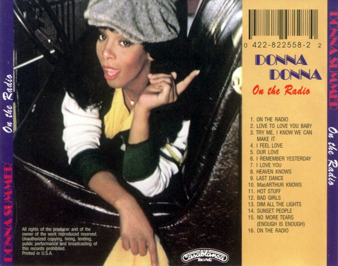 Cartula Trasera de Donna Summer - On The Radio: Greatest Hits Volumes I & II