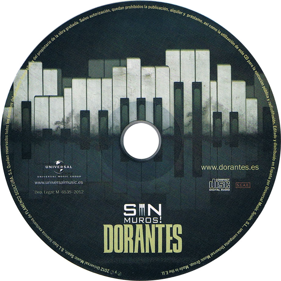 Cartula Cd de Dorantes - Sin Muros!