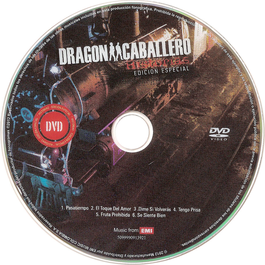 Cartula Dvd de Dragon & Caballero - Historias (Edicion Especial)