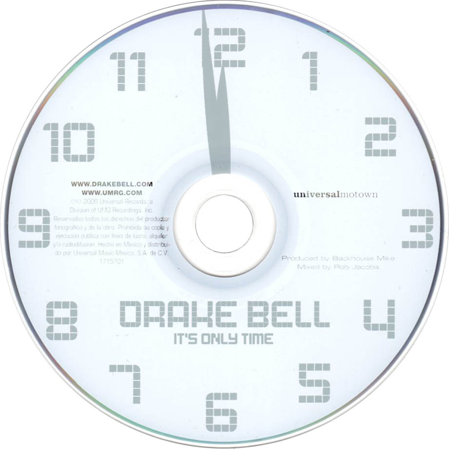 Cartula Cd de Drake Bell - It's Only Time