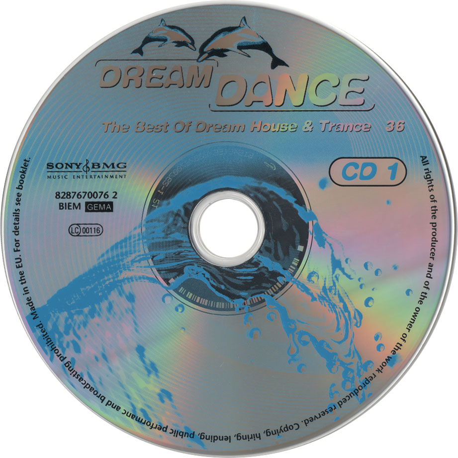 Cartula Cd1 de Dream Dance 36 (The Best Of Dream House & Trance)