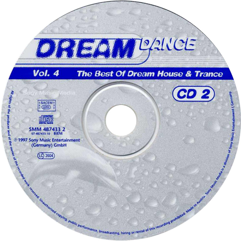 Cartula Cd2 de Dream Dance 4 (The Best Of Dream House & Trance)