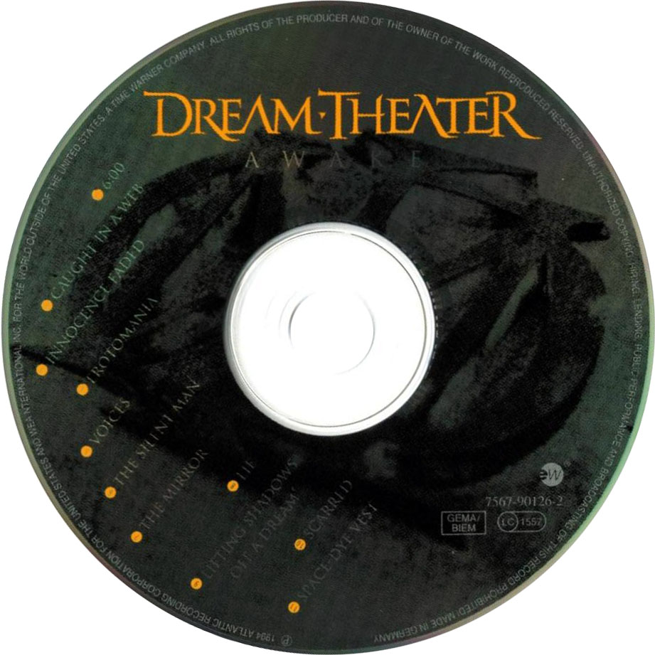 Cartula Cd de Dream Theater - Awake