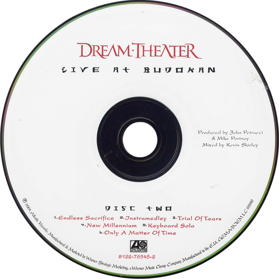 Cartula Cd2 de Dream Theater - Live At Budokan