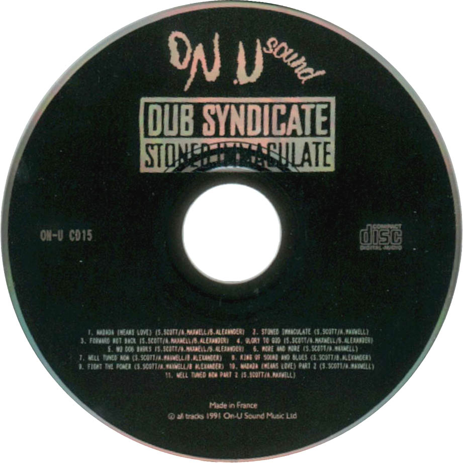 Carátula Cd de Dub Syndicate - Stoned Immaculate