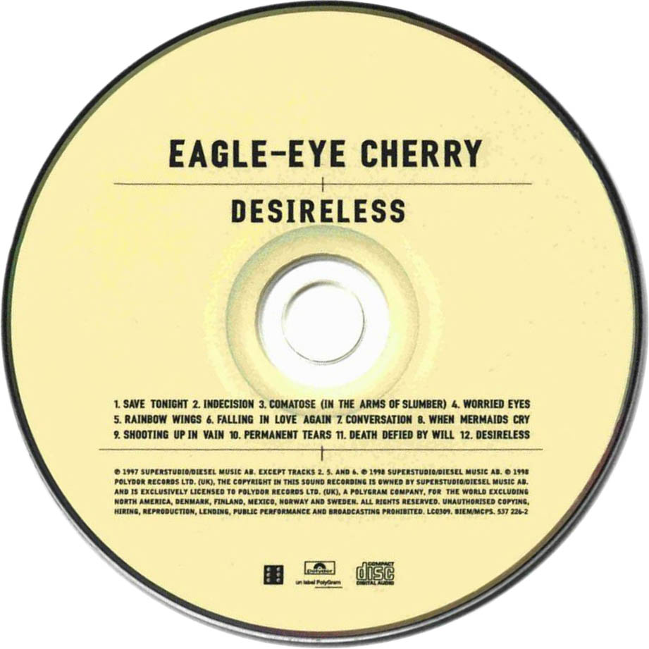 Cartula Cd de Eagle-Eye Cherry - Desireless