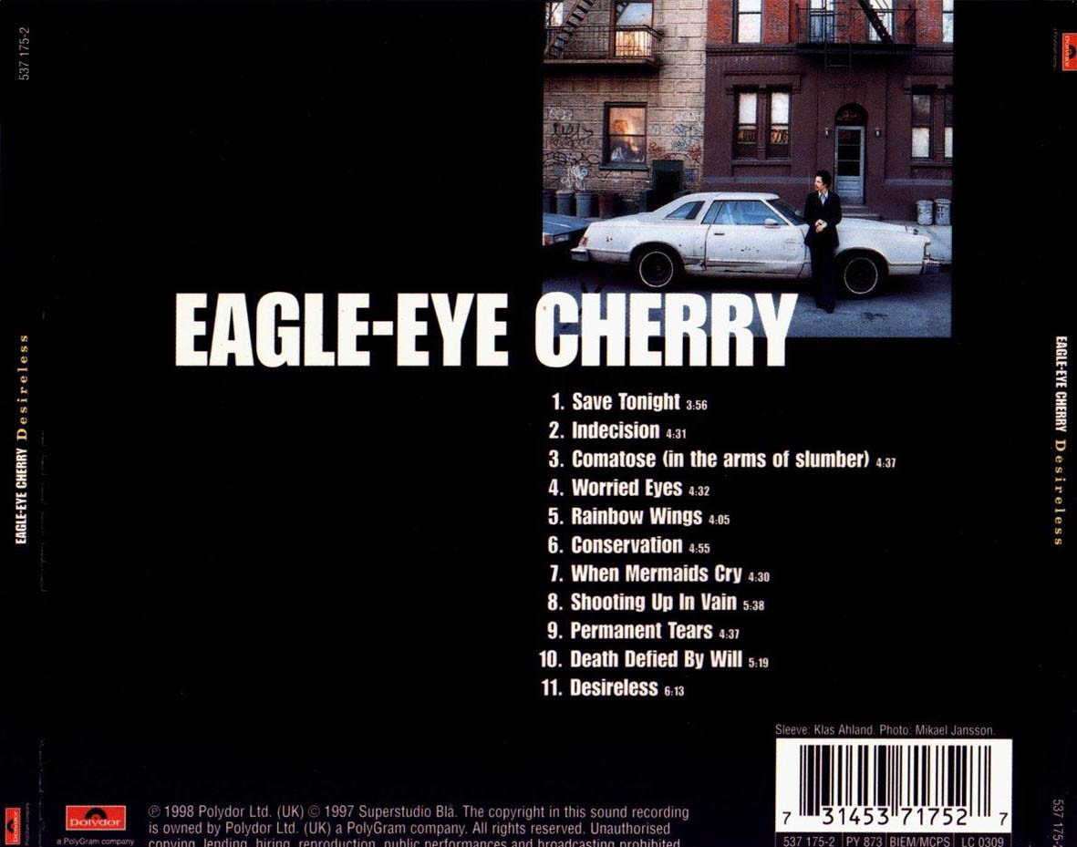 Cartula Trasera de Eagle-Eye Cherry - Desireless