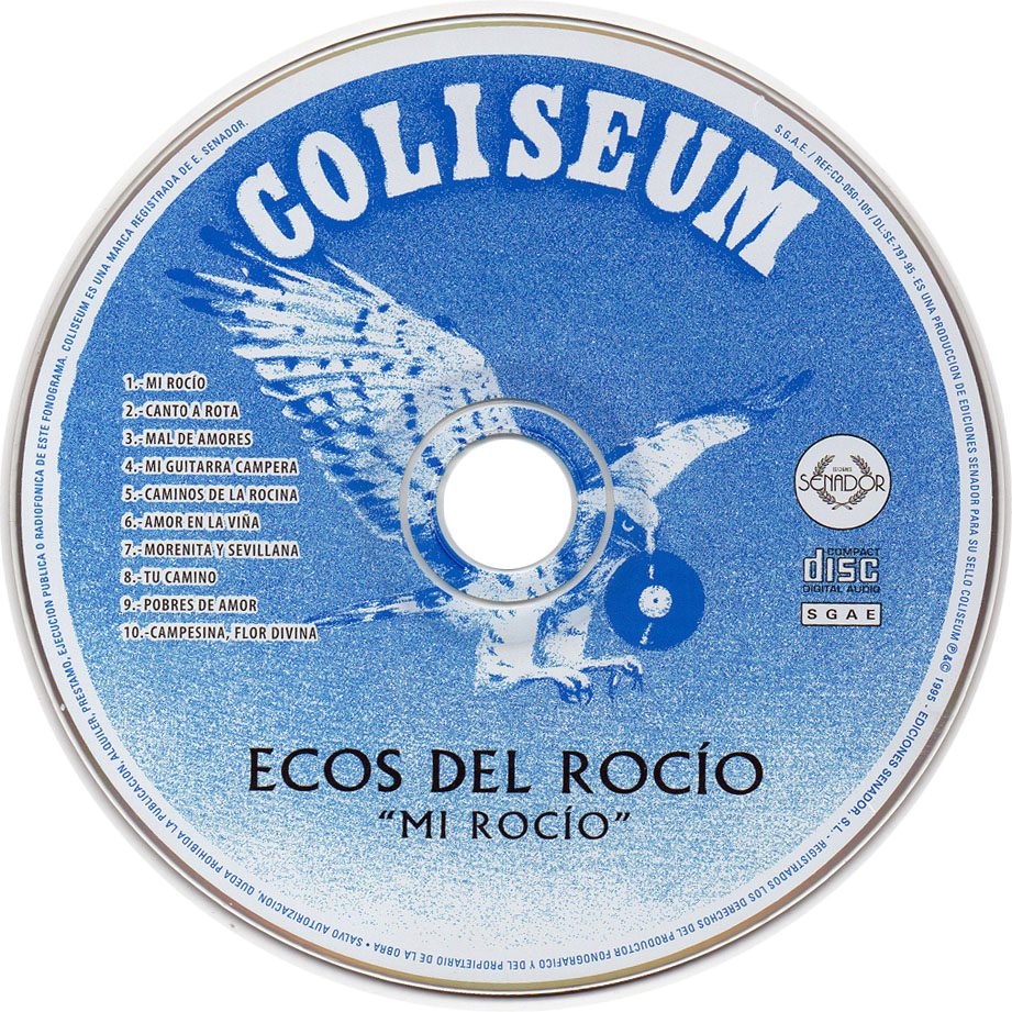 Cartula Cd de Ecos Del Rocio - Mi Rocio