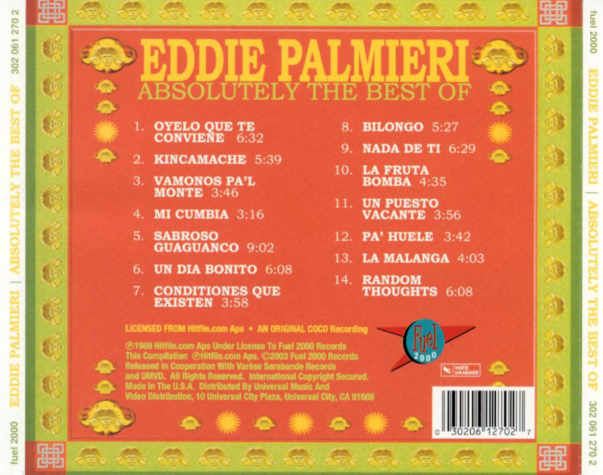Cartula Trasera de Eddie Palmieri - Absolutely: The Best Of Eddie Palmieri