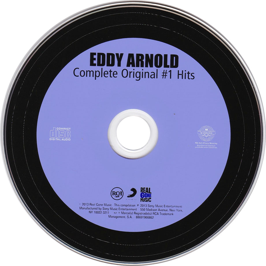 Cartula Cd de Eddy Arnold - Complete Original #1 Hits