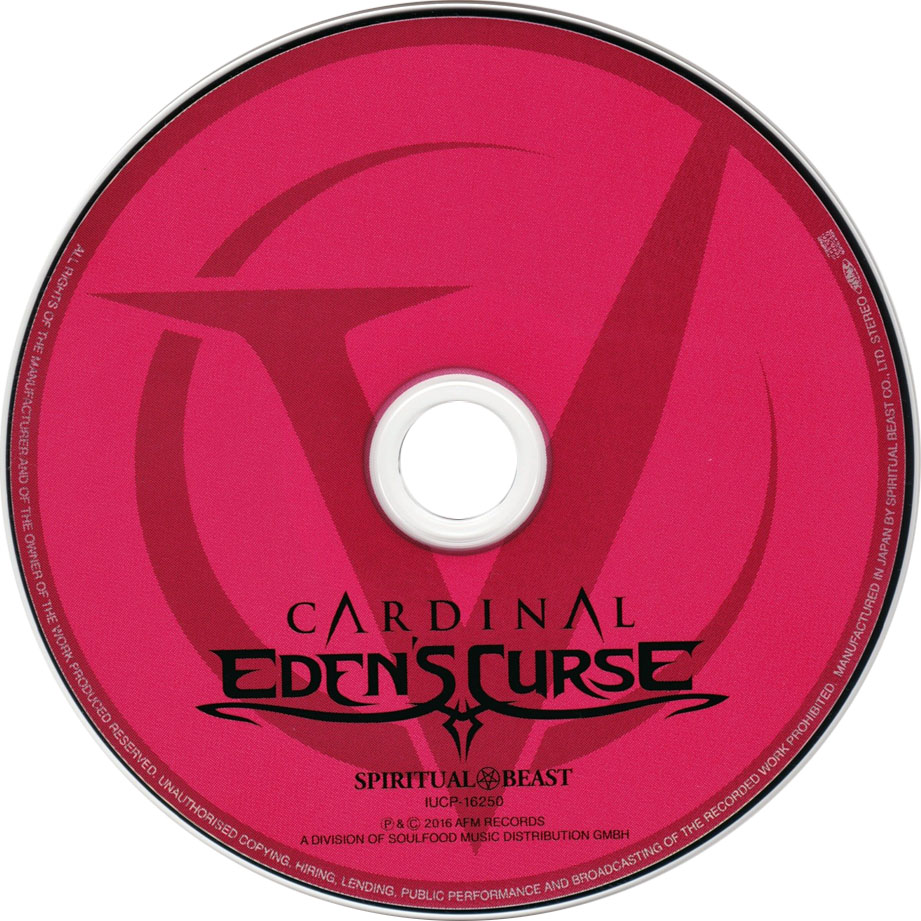 Cartula Cd de Eden's Curse - Cardinal (Japan Edition)