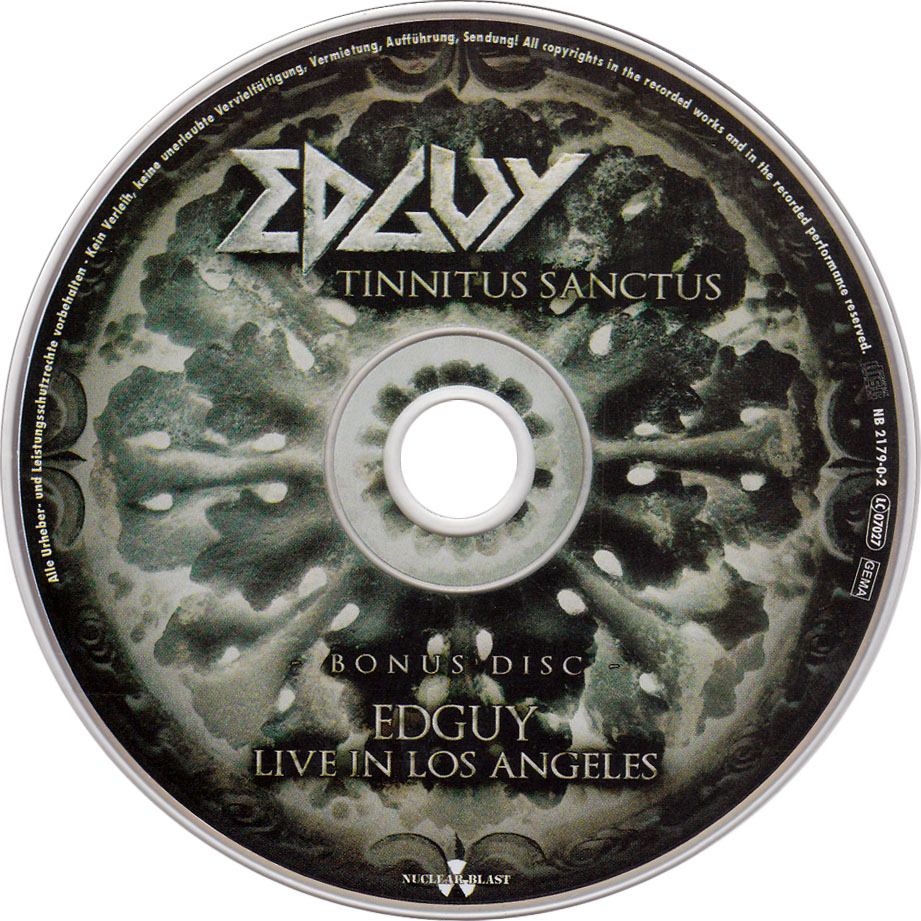 Cartula Cd2 de Edguy - Tinnitus Sanctus (Special Edition)