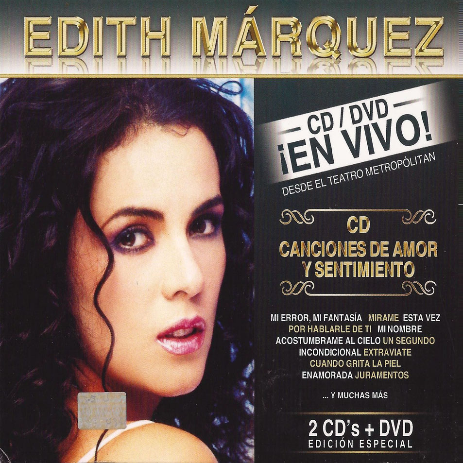 Cartula Frontal de Edith Marquez - Canciones De Amor Y Sentimiento