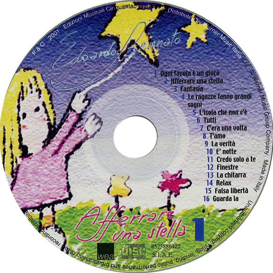 Cartula Cd1 de Edoardo Bennato - Afferrare Una Stella