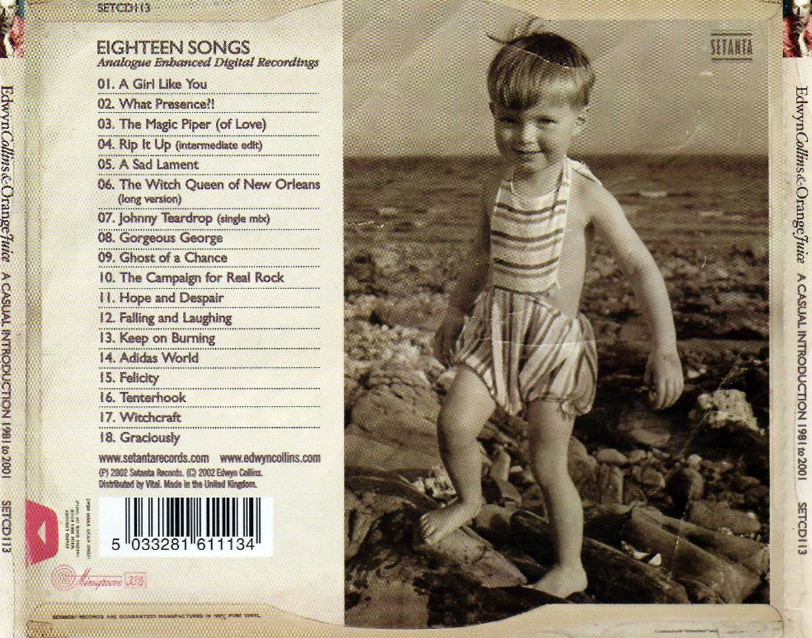 Cartula Trasera de Edwyn Collins & Orange Juice - A Casual Introduction 1981 To 2001