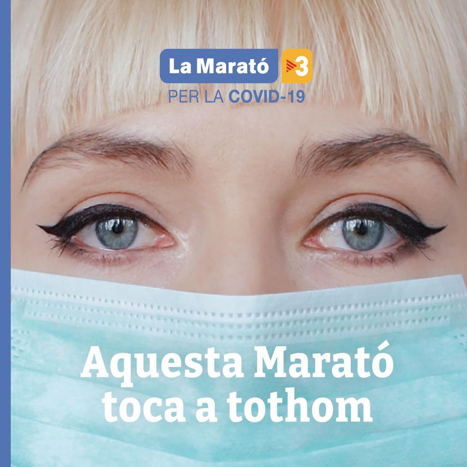 Cartula Frontal de El Disc De La Marato 2020: Per La Covid-19 (Aquesta Marato Toca A Tothom)