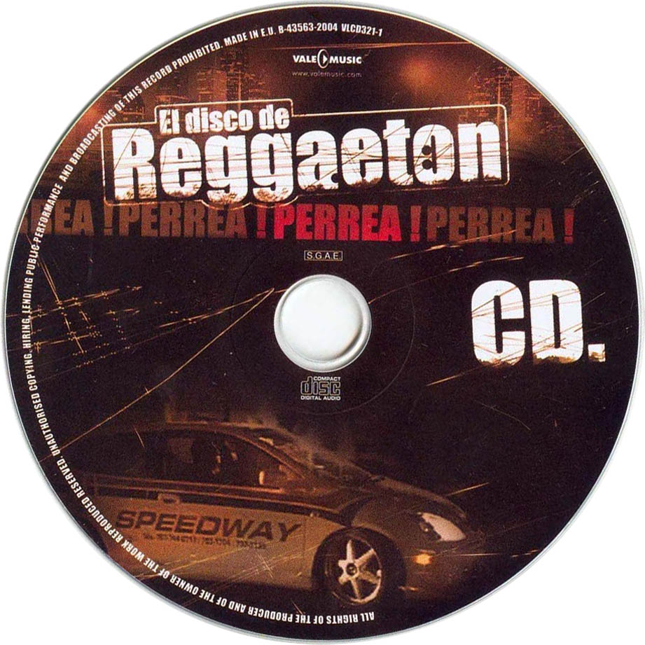 Cartula Cd de El Disco De Reggaeton
