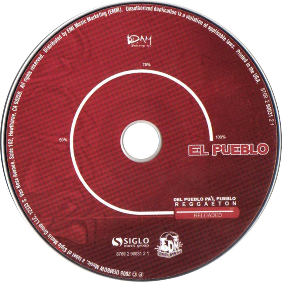 Cartula Cd de El Pueblo - Del Pueblo Pa'l Pueblo Reggaeton Reloaded