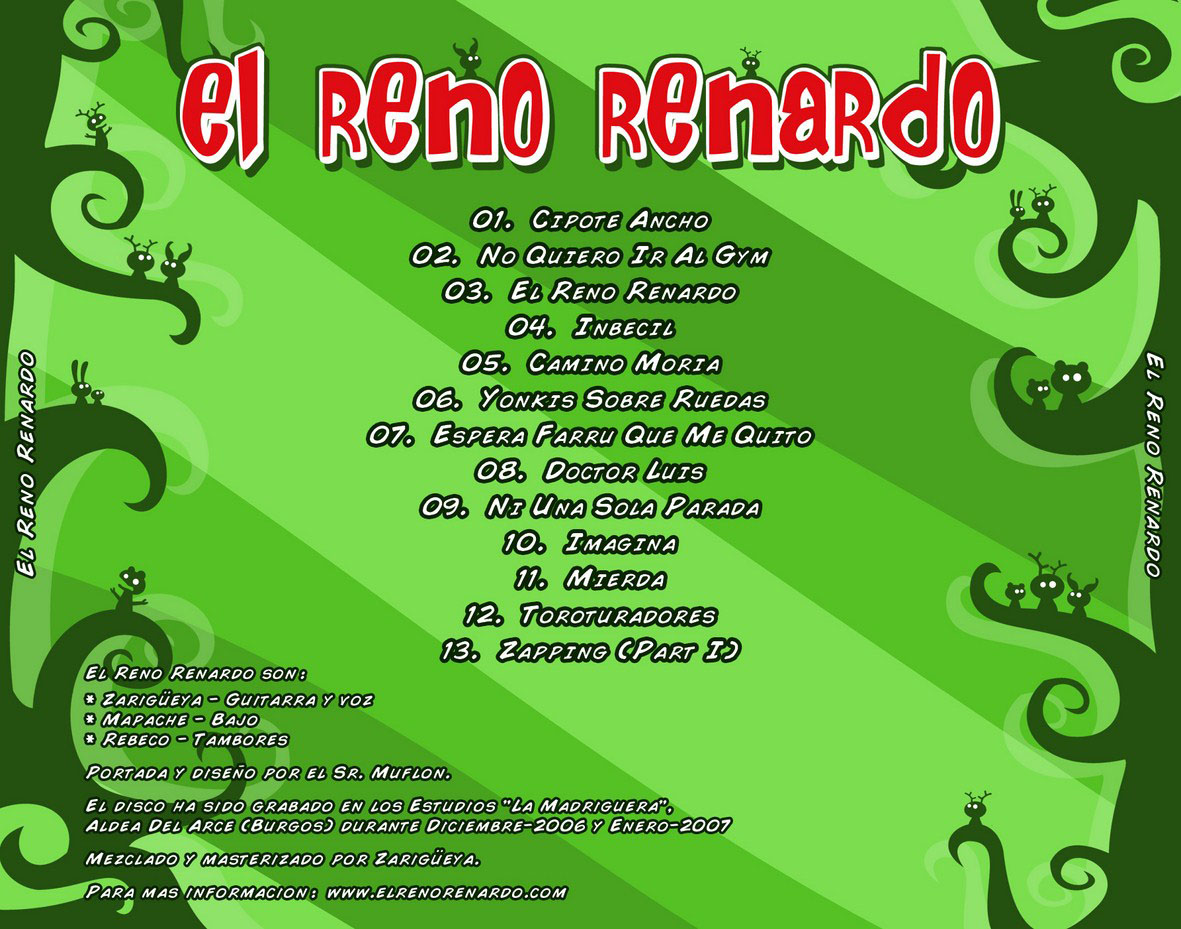 Cartula Trasera de El Reno Renardo - El Reno Renardo