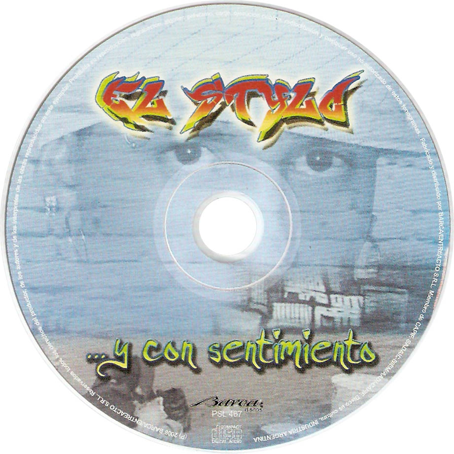 Cartula Cd de El Stylo - ...y Con Sentimiento