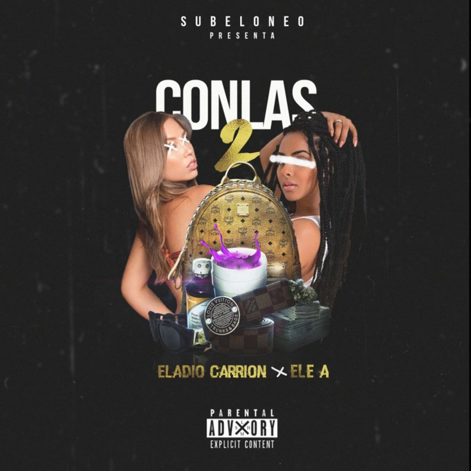Cartula Frontal de Eladio Carrion - Con Las Dos (Featuring Ele A El Dominio) (Cd Single)