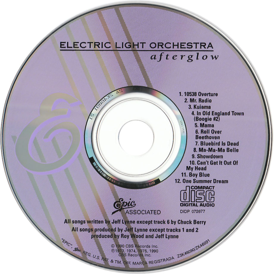 Cartula Cd1 de Electric Light Orchestra - Afterglow