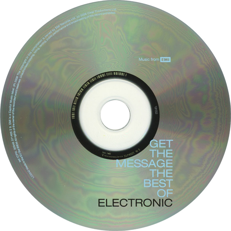 Cartula Cd de Electronic - Get The Message: The Best Of Electronic (Limited Edition)