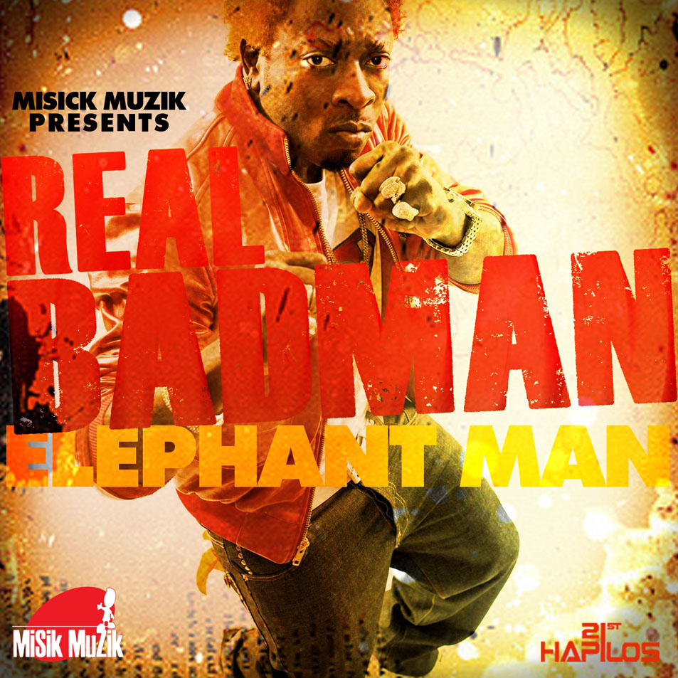 Cartula Frontal de Elephant Man - Real Badman (Cd Single)