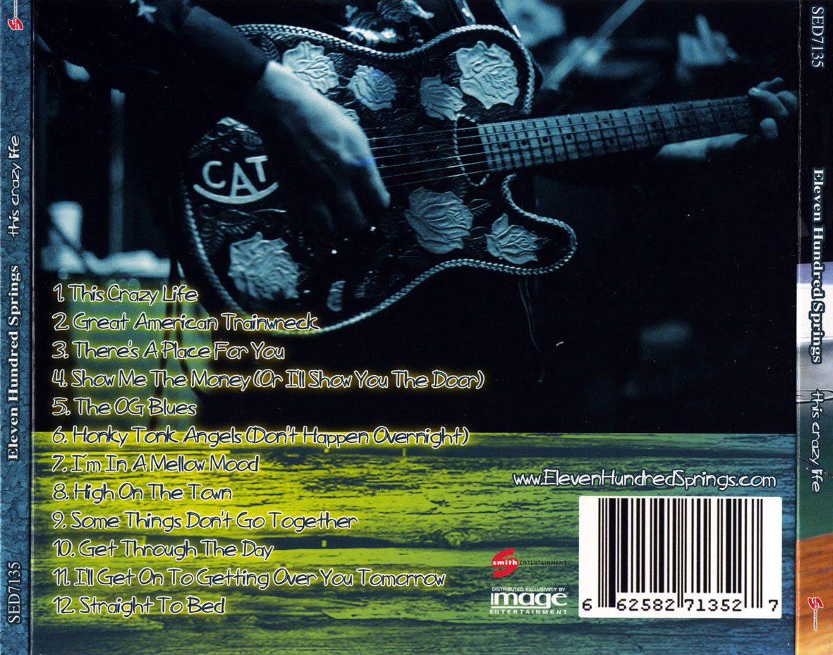 Cartula Trasera de Eleven Hundred Springs - This Crazy Life