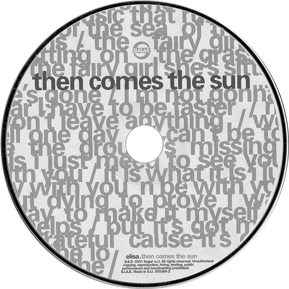 Cartula Cd de Elisa - Then Comes The Sun