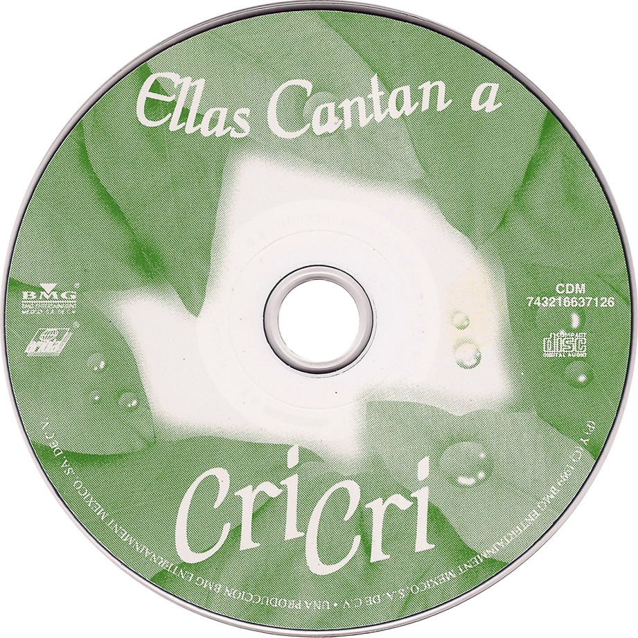 Cartula Cd de Ellas Cantan A Cri Cri