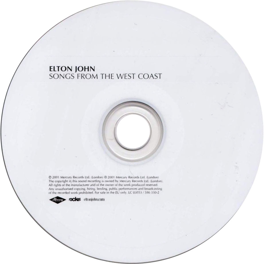 Cartula Cd de Elton John - Songs From The West Coast