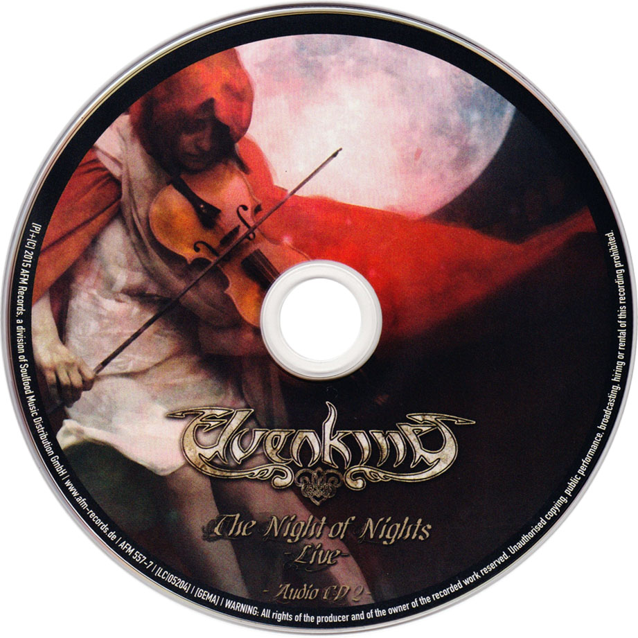 Cartula Cd2 de Elvenking - The Night Of Nights: Live