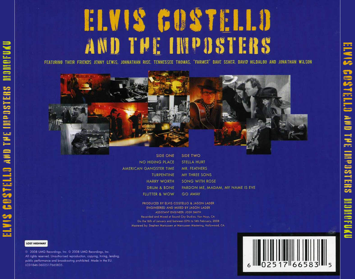 Cartula Trasera de Elvis Costello & The Imposters - Momofuku