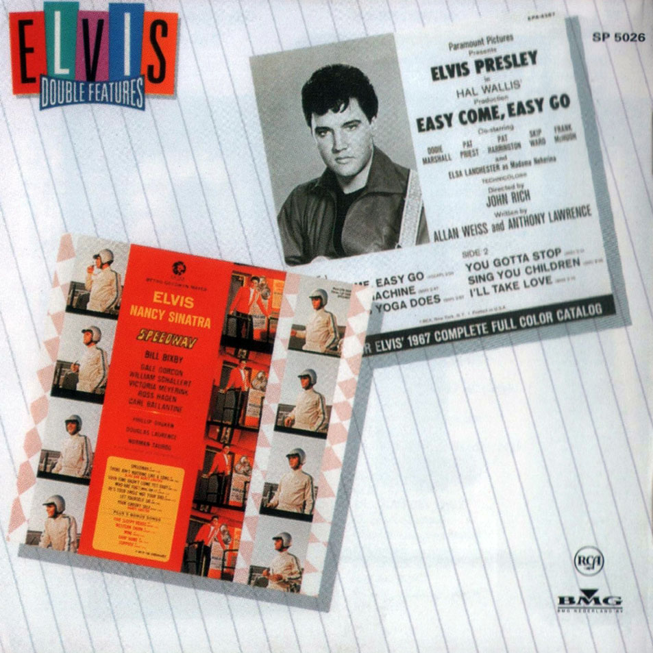 Cartula Interior Frontal de Elvis Presley - Easy Come, Easy Go / Speedway